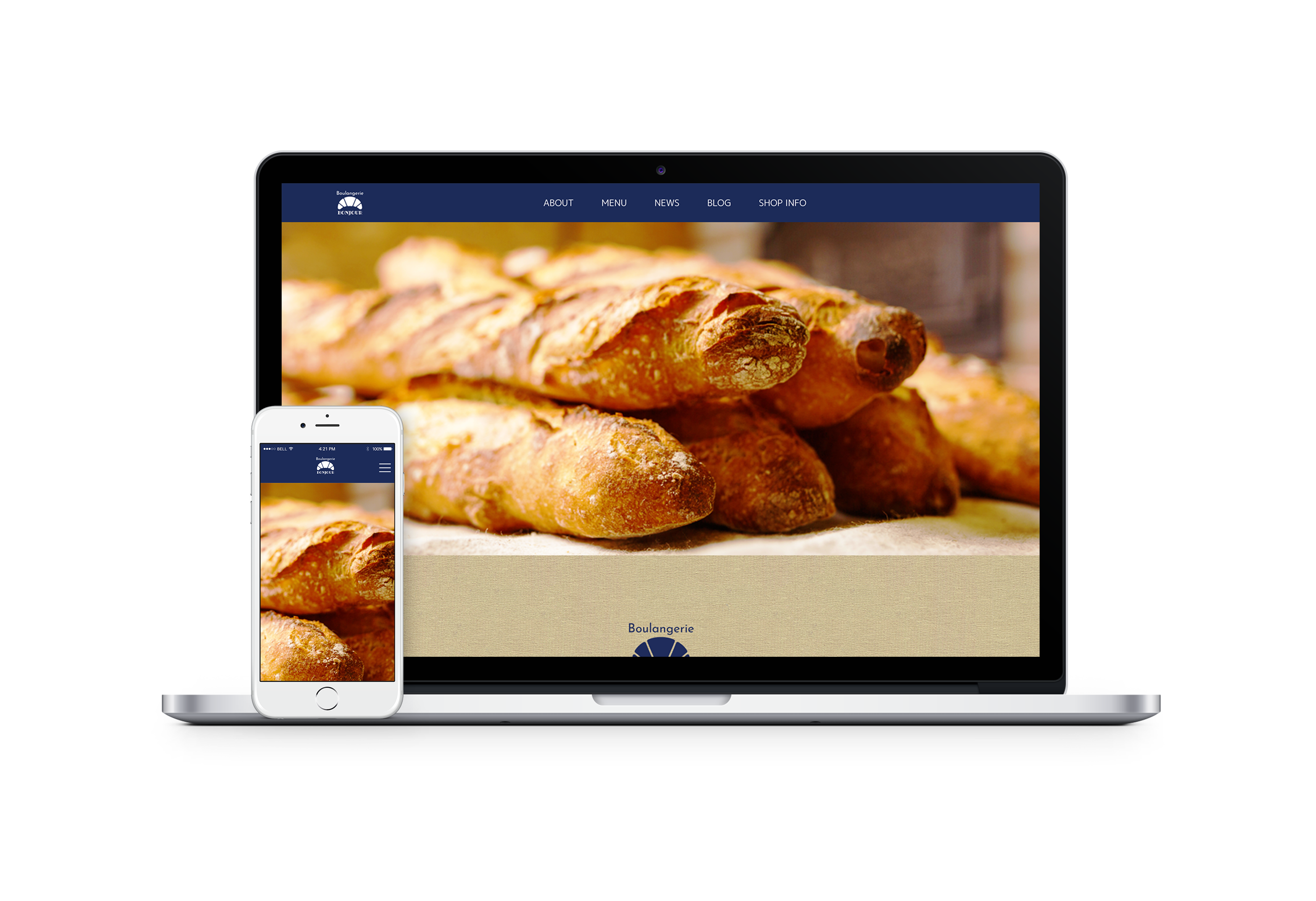 パン屋のWebサイト
